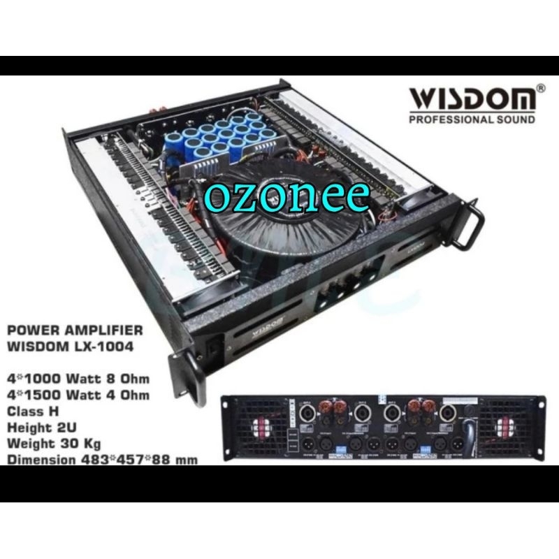 Wisdom LX-1004 4 Channel Power Amplifier Wisdom LX1004 Original