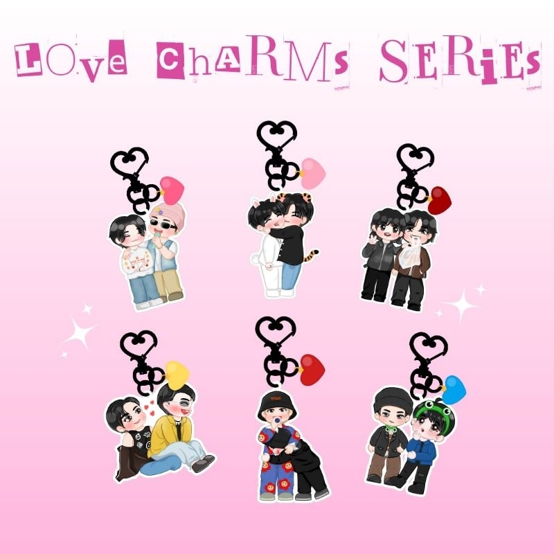 (Pre-Order) LOVE CHARM SERIES, KEYCHAIN BTS