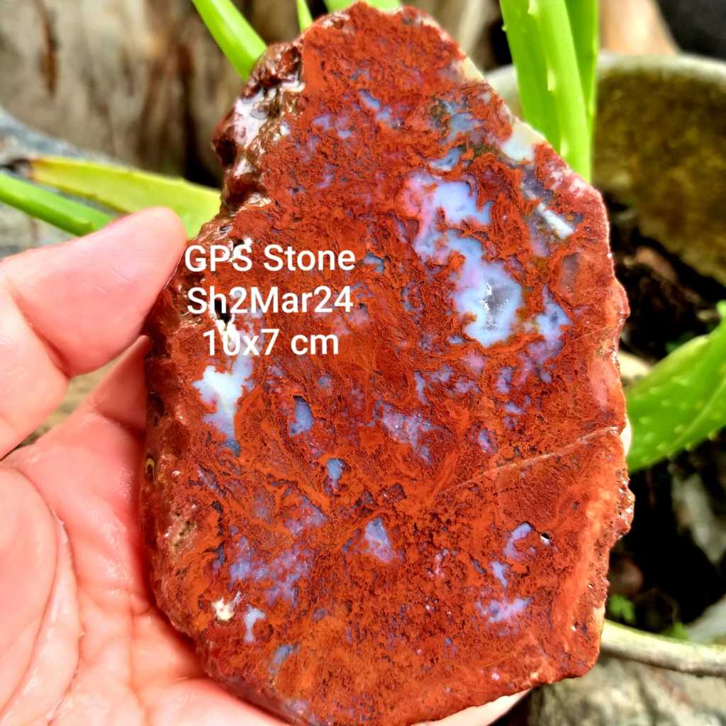 PROMO Lempengan Batu PANCAWARNA LUMUT MERAH KRISTAL TOP Klawing SUPER Ori 100 % SH3MAR24'6