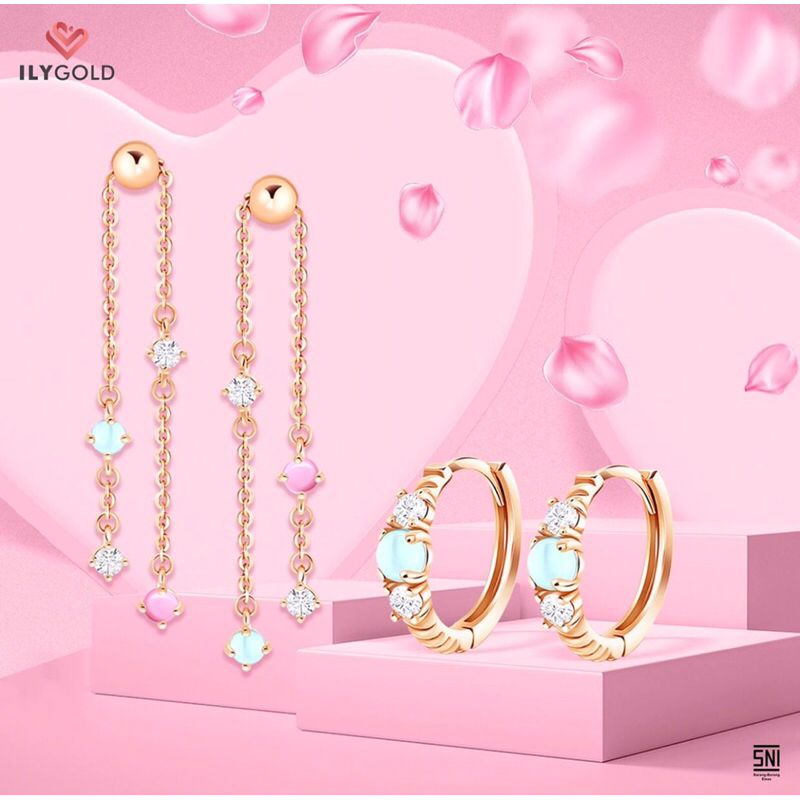 Ily Anting Gold Pink Beach Collection-9k