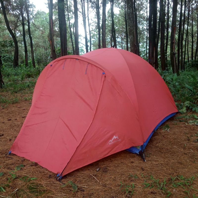 Tenda Malcone kap. 4 orang frame fiber Second
