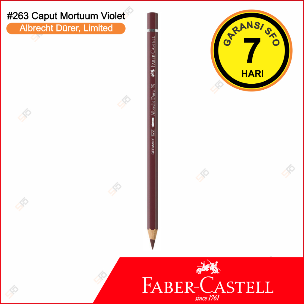 

LE Albrecht Durer Faber Castell Satuan - 263 Caput Mortuum Violet - Watercolor Pencil - Limited Edition