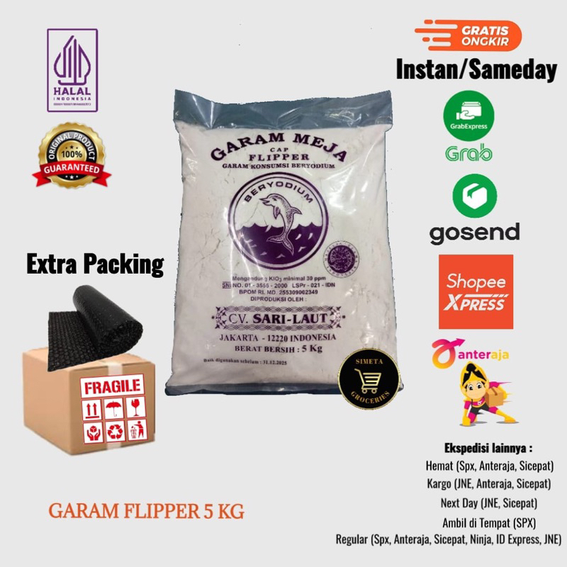 

Garam Halus / Garam Meja Flipper 5kg