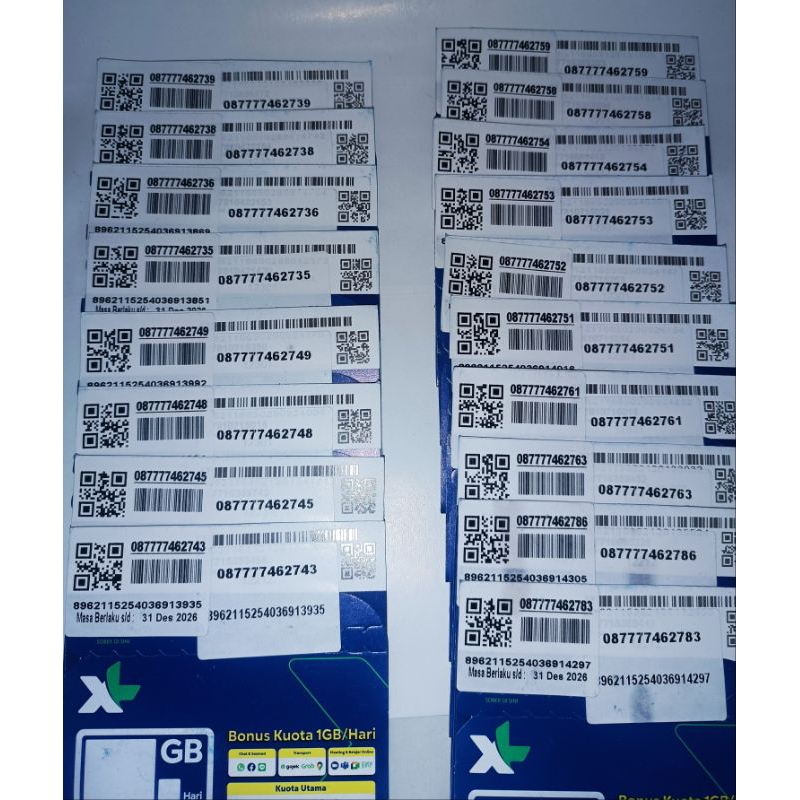 Perdana XL Cantik Kwartet (GRATIS TUSUK KARTU)