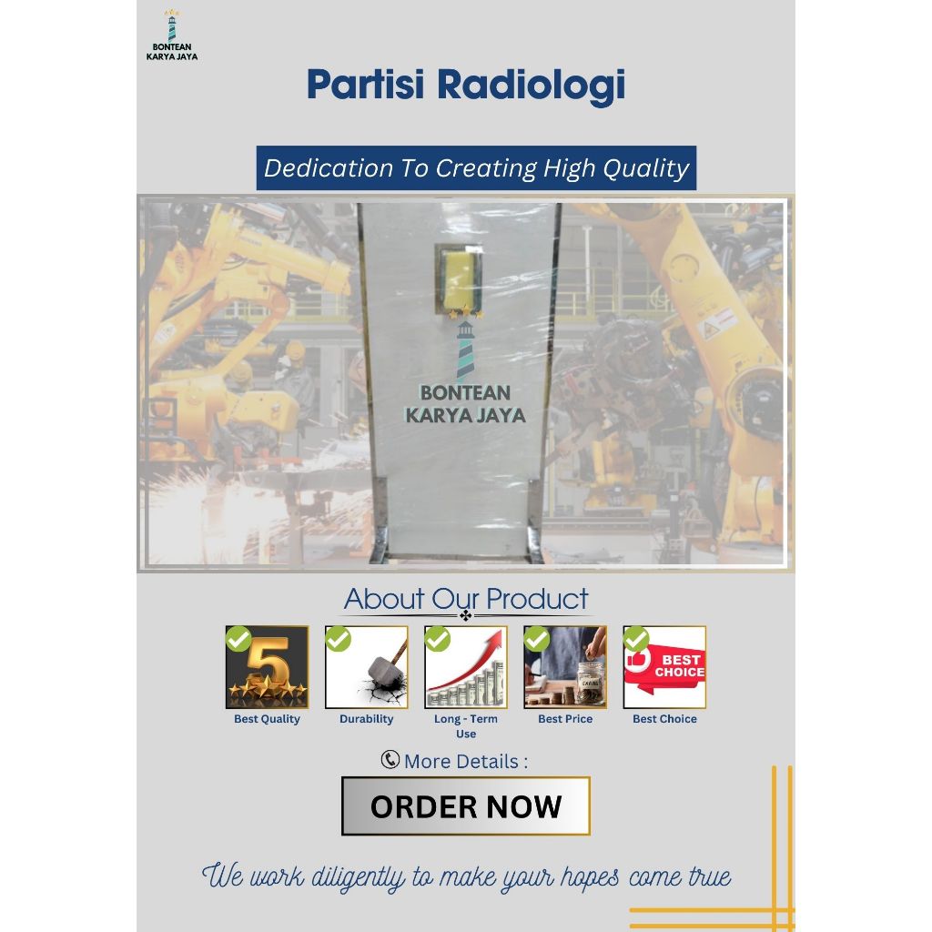 Pintu Anti Radiasi PB / Pintu Xray - Tabir Radiologi - Sekat Radiologi