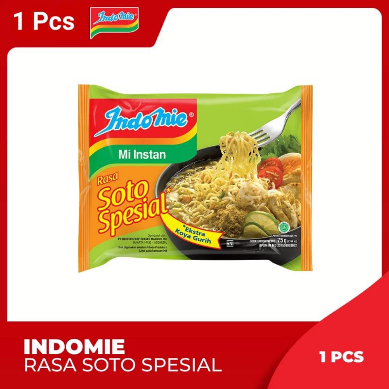 

Perfect Indomie Soto Spesial 75 gram Mie Instant Kuah