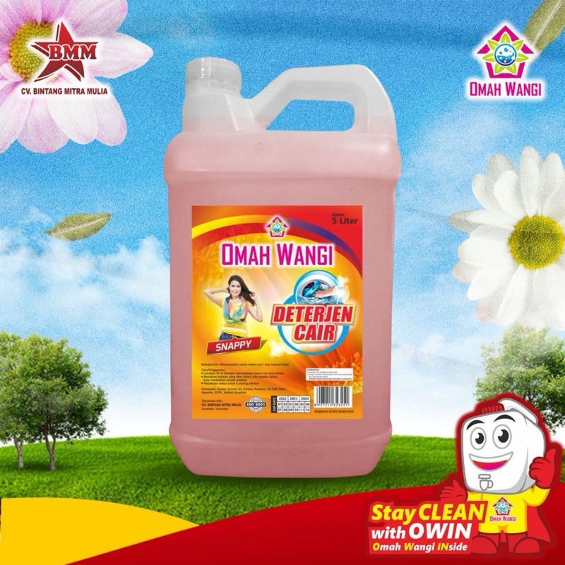 [OMAH WANGI] DETERJEN CAIR OMAH WANGI 5 LITER