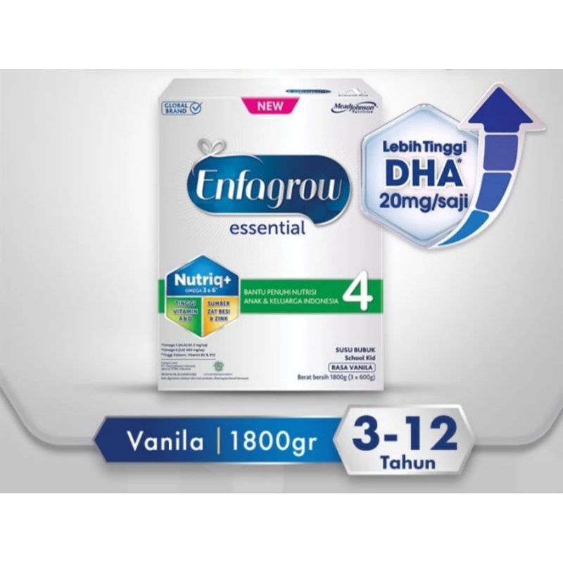 ENFAGROW ESSENTIAL 4 VANILLA VANILLA 1800GR 1800GRAM