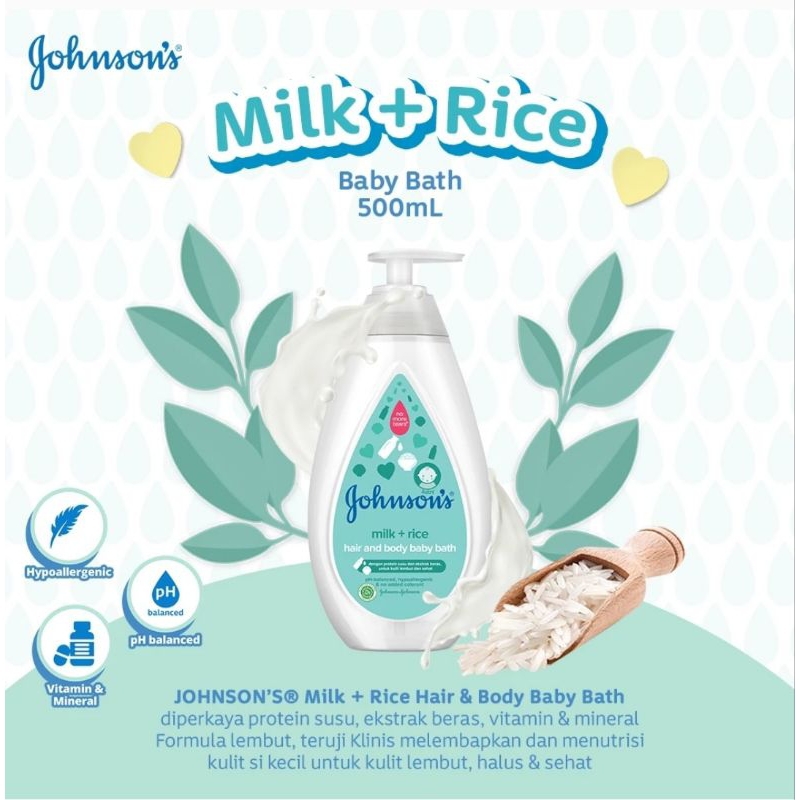 JOHNSON JOHNSON'S 500ml milk rice