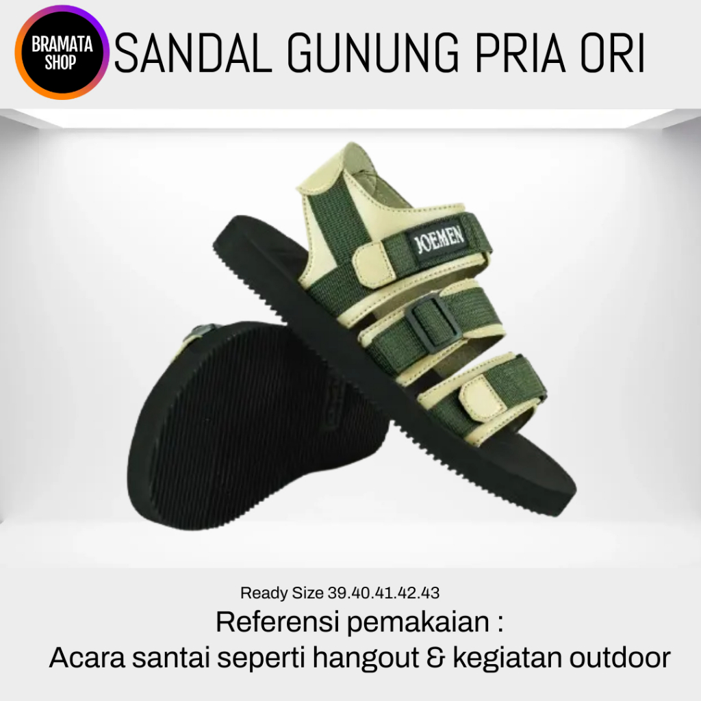 Sandal Gunung Pria Keren Sendal Tali Cowok Keren Original