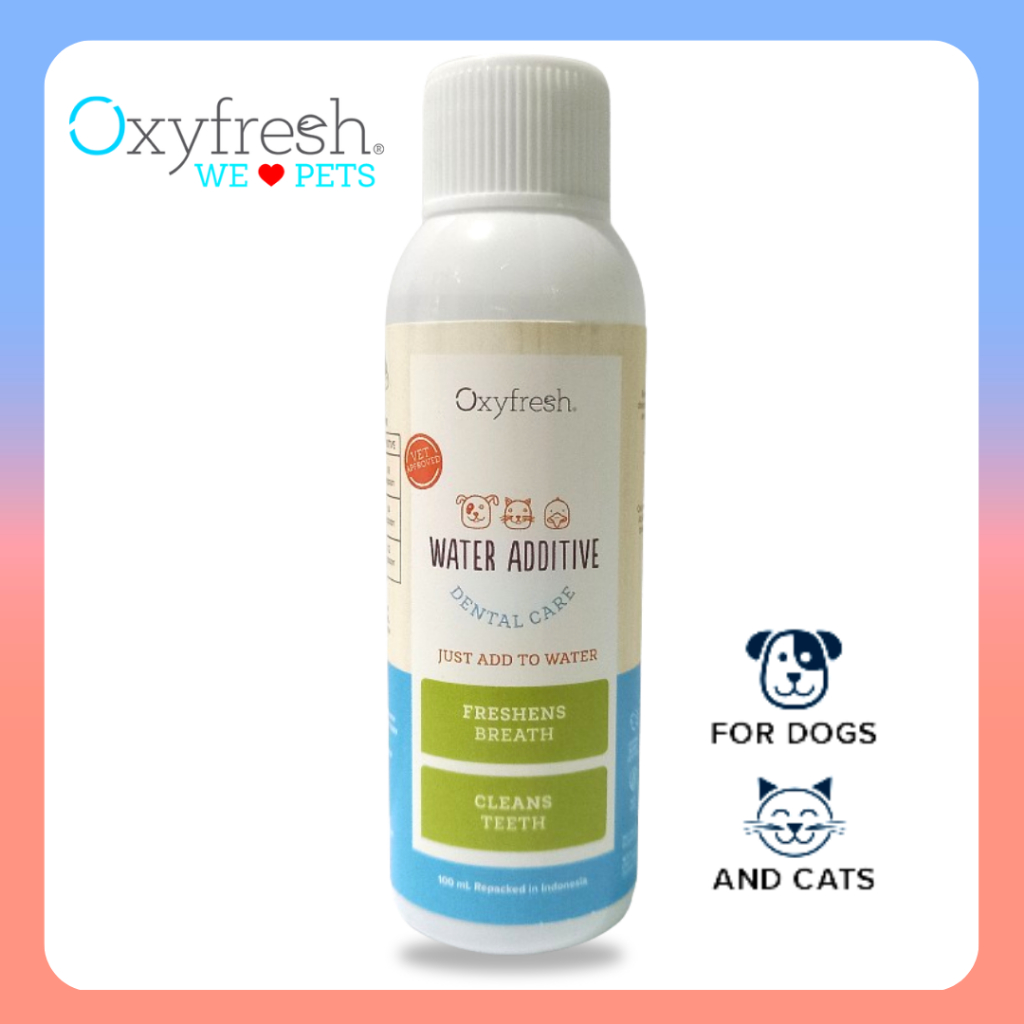 Oxyfresh pet water additive 100 ml - Obat sariawan kucing dan anjing