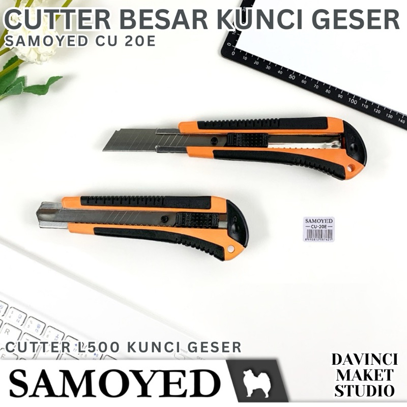 

(Samoyed) Cutter Besar Pemotong CU20E Kunci Geser - Knive Blade Maket Miniatur Diorama