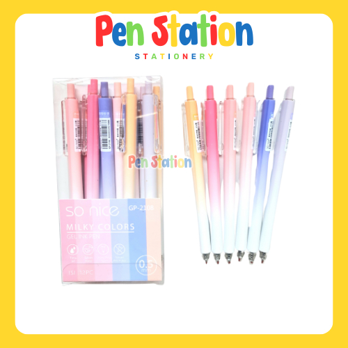 

1 pc So Nice Gel Ink Pen 0.5mm Milky Colors (K-809) Black