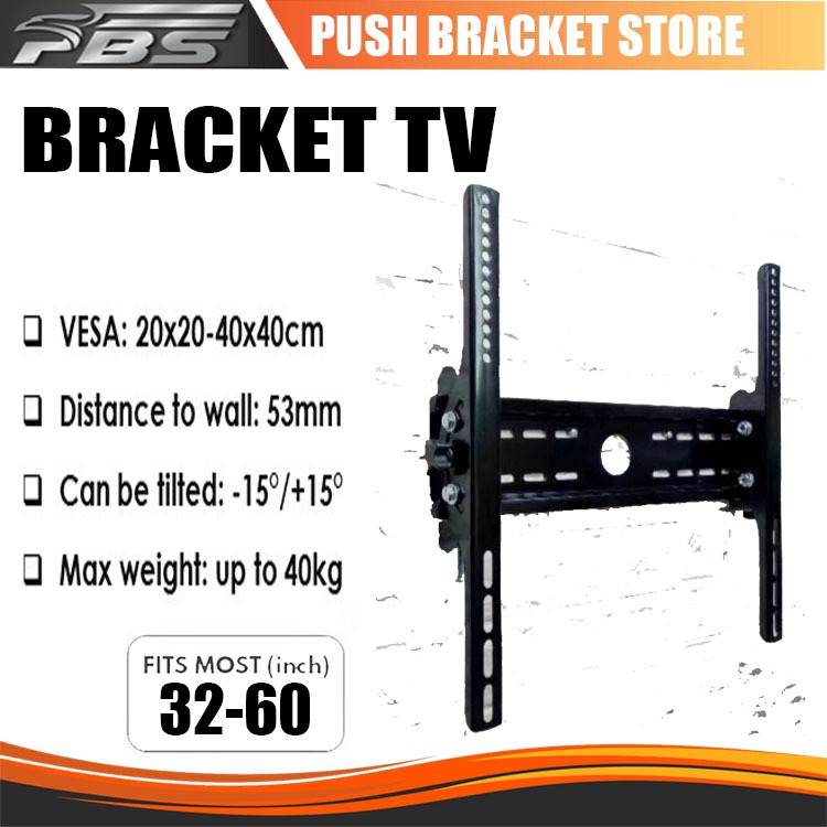 BRACKET TV 32 43 50 55 65 inch LG SAMSUNG SONY TCL COOCAA. ALL Mrek TV