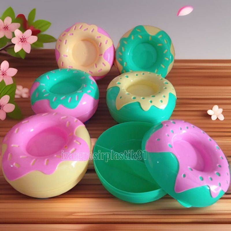 lunch box Donat/tempat Makan sekat/sovenir ultah