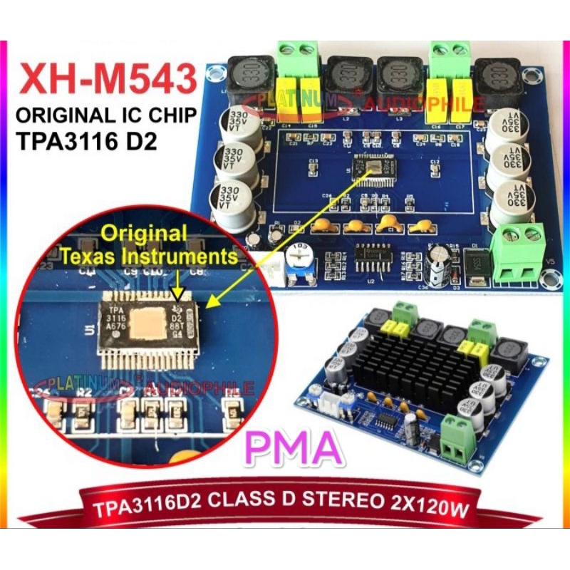 SALE KIT TPA3116D2 STEREO 120X2 IC KAKI 32 JAMIN ORIGINAL **