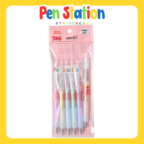 

6 pcs 706 Color Glue Pen / Pulpen Lem cepat kering (K-814)