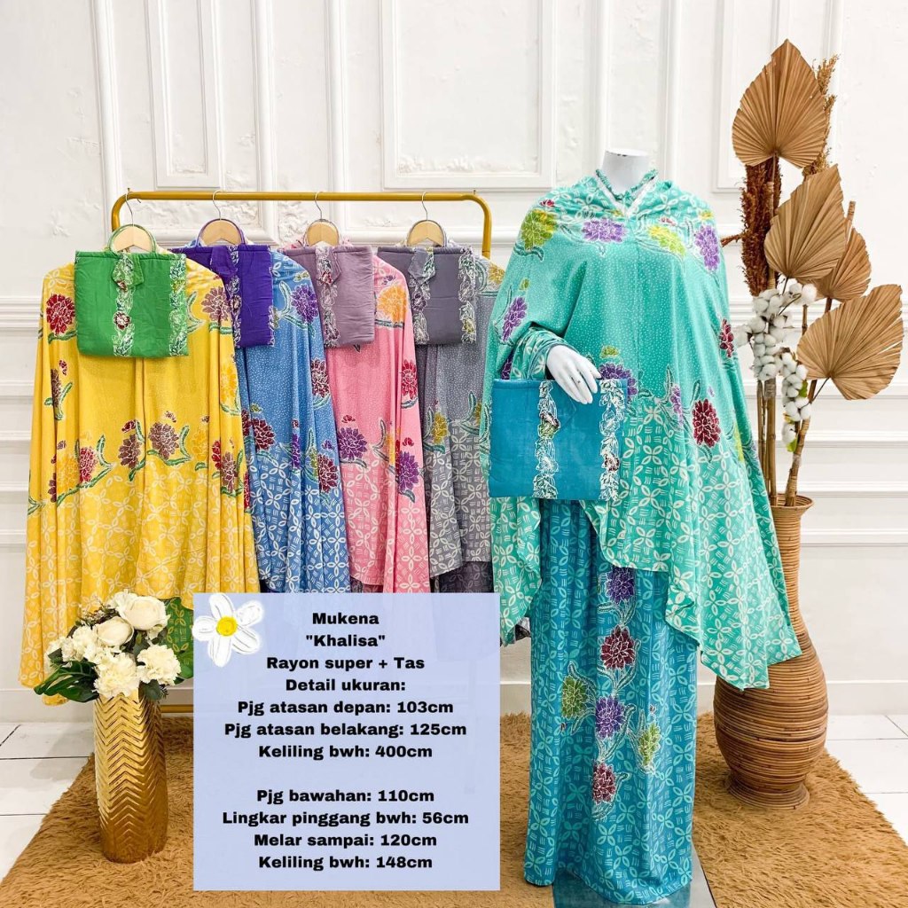 Eltaza Mukena Batik Cap Pekalongan "Khalisa 1" Rayon Super All Size