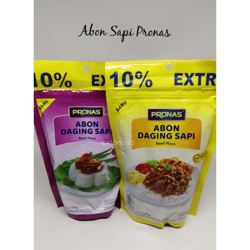 

Pronas Abon Sapi 110gr (Original& Bawang)(1pcs)