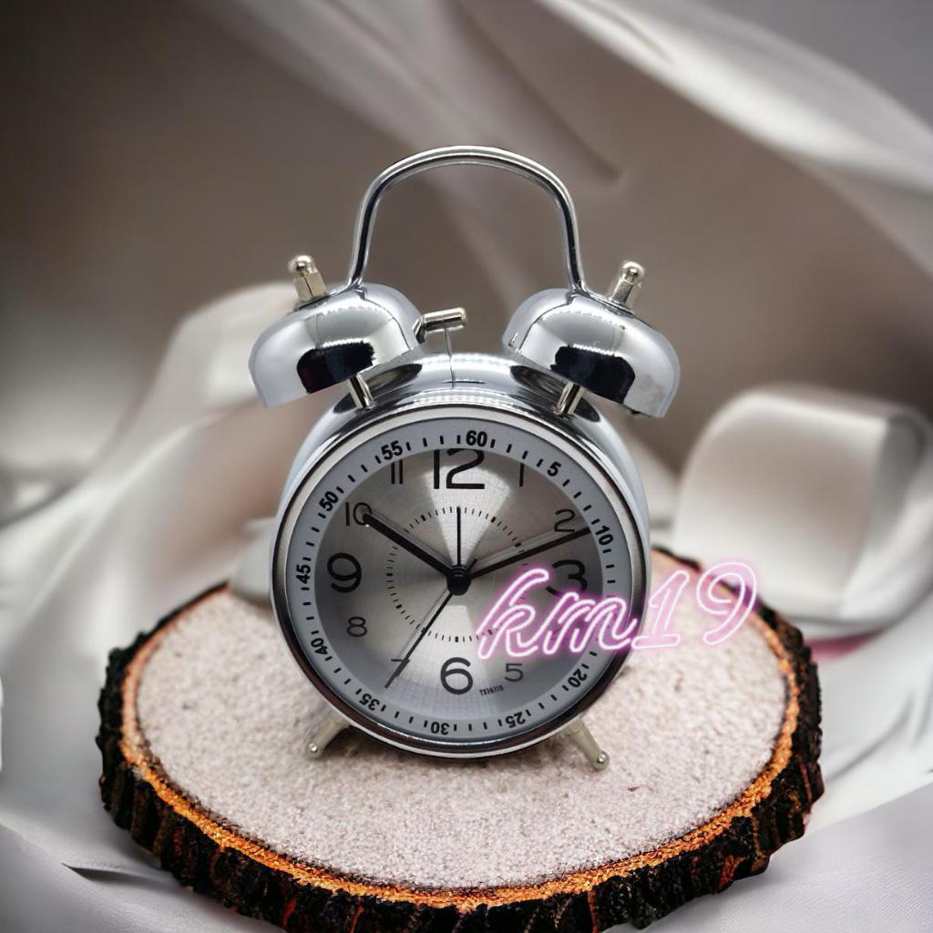 Jam Weker Besar Besi Chrome/Alarm Jam Weker Meja/Alarm Clock //Tianxi TX 16115 //BK Antik Kepala Aya