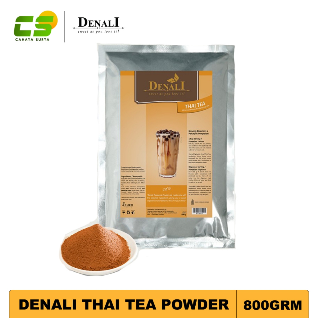 

Denali Powder / Bubuk Minuman - Thai Tea 800 grm (Bubuk Thai Tea)