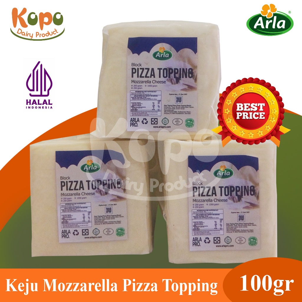 

Keju Mozzarella Arla - Pizza Topping - Arla Mozzarella Chesse (100gr)