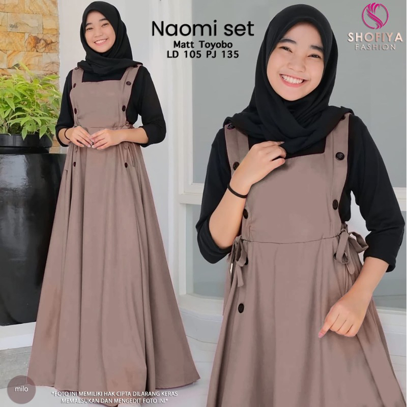 Naomi set shofiya / original shofiya / gamis anak shofiya / outer ori shofiya / gamis ori shofiya / 