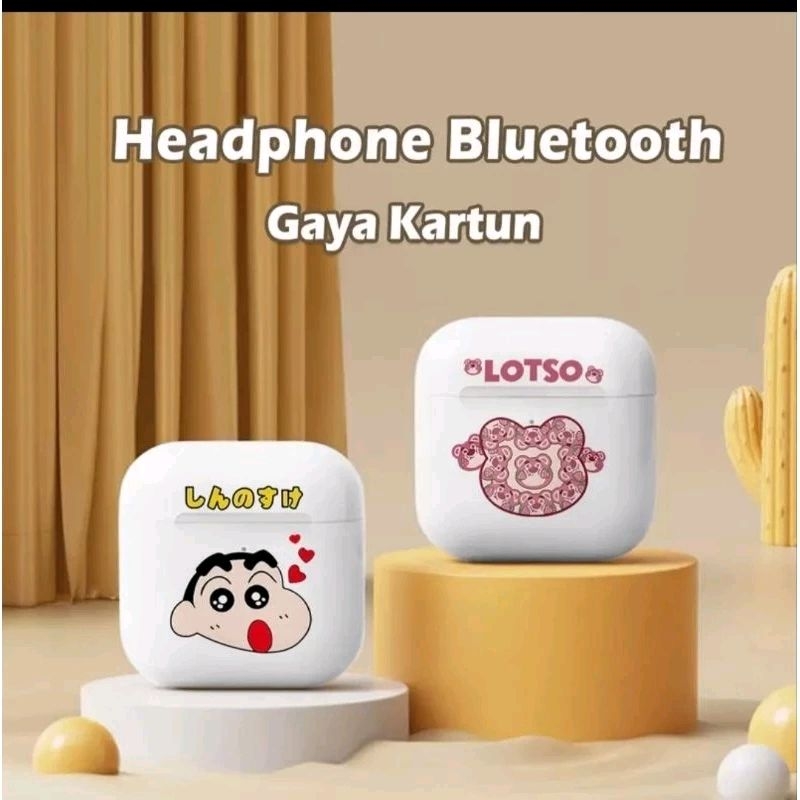Headset Bluetooth Android IP / TWS PRO 4 kontrol sentuh