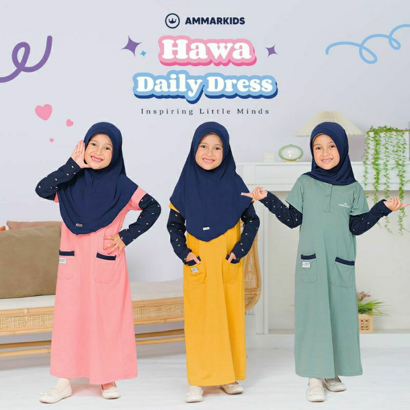 Dress Anak Perempuan Baju Muslim Anak Perempuan Pakaian Muslim Anak Perempuan