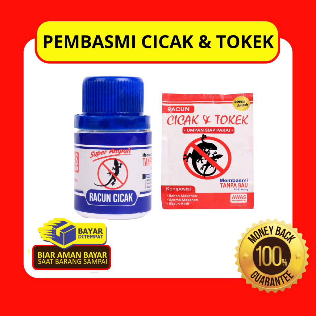 Pembasmi Cicak dan Tokek |  Racun Untuk membasmi cicak dan Tokek tanpa bau, Serbuk Ampuh basmi cicak