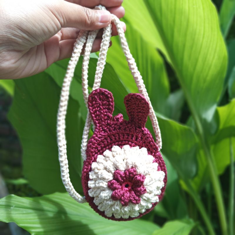 Tas Anak Perempuan | Tas Rajut Kelinci