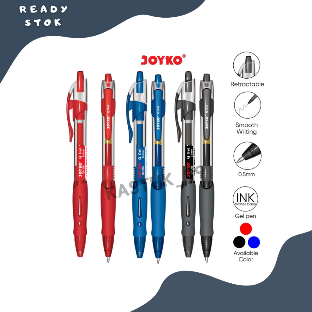 

Bolpoin / Pulpen Gel / Ballpoint Gel / Gel Pen GP-265 ( PACK)