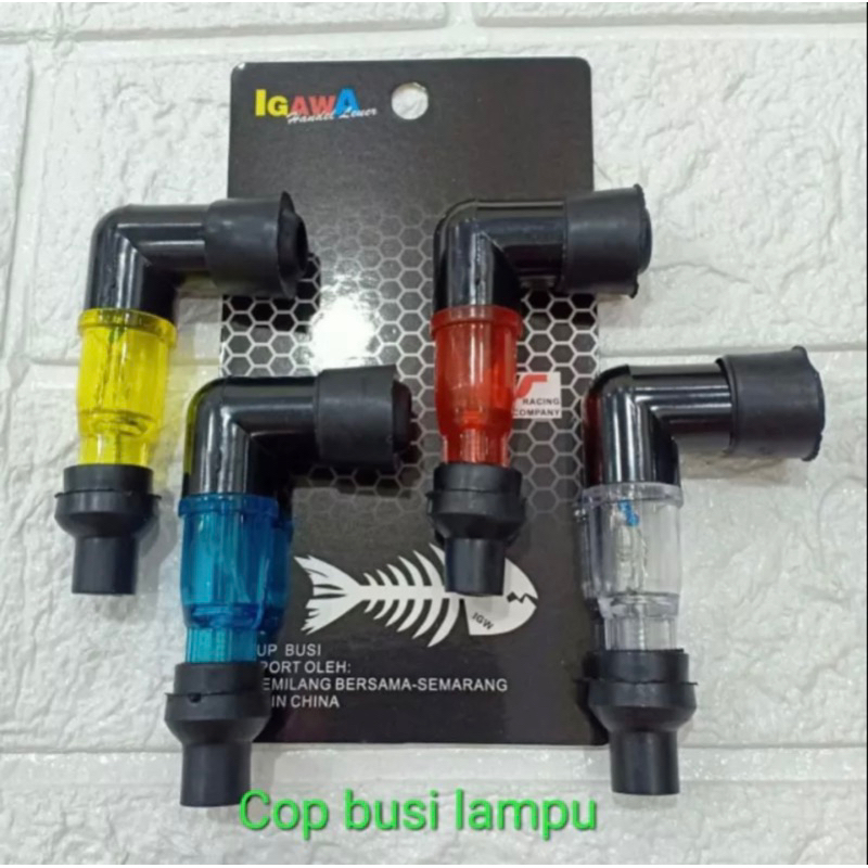 cop busi cangklong nyala lampu cop busi dop busi transparan nyala universal semua motor