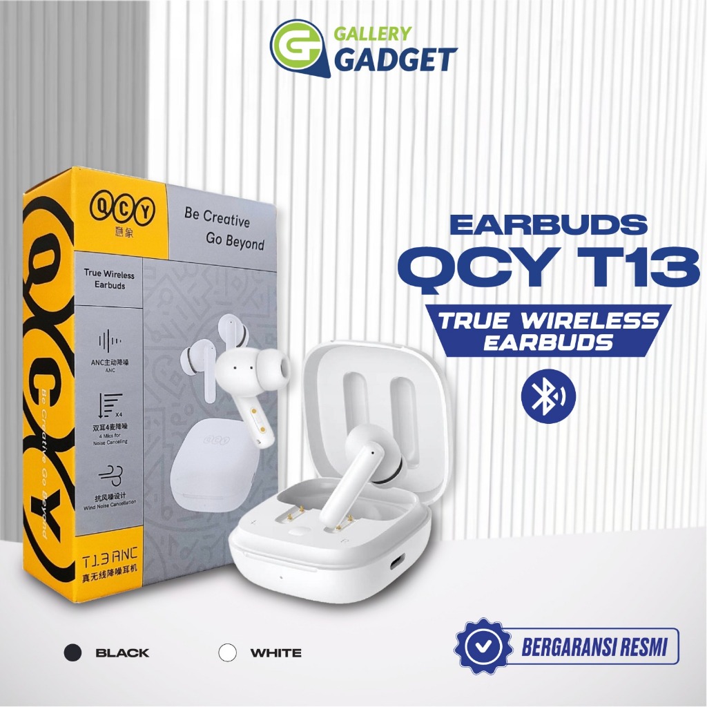 TWS Earbuds QCY T13 ENC T 13 Wireless Bluetooth Headset Earphone