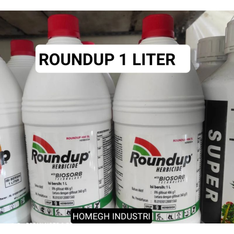 Roundup Pembasmi Rumput 1 Liter / ROUNDUP BIOSORB 486SL / Racun Rumput / Roundup 1kg / Roundup Herbi