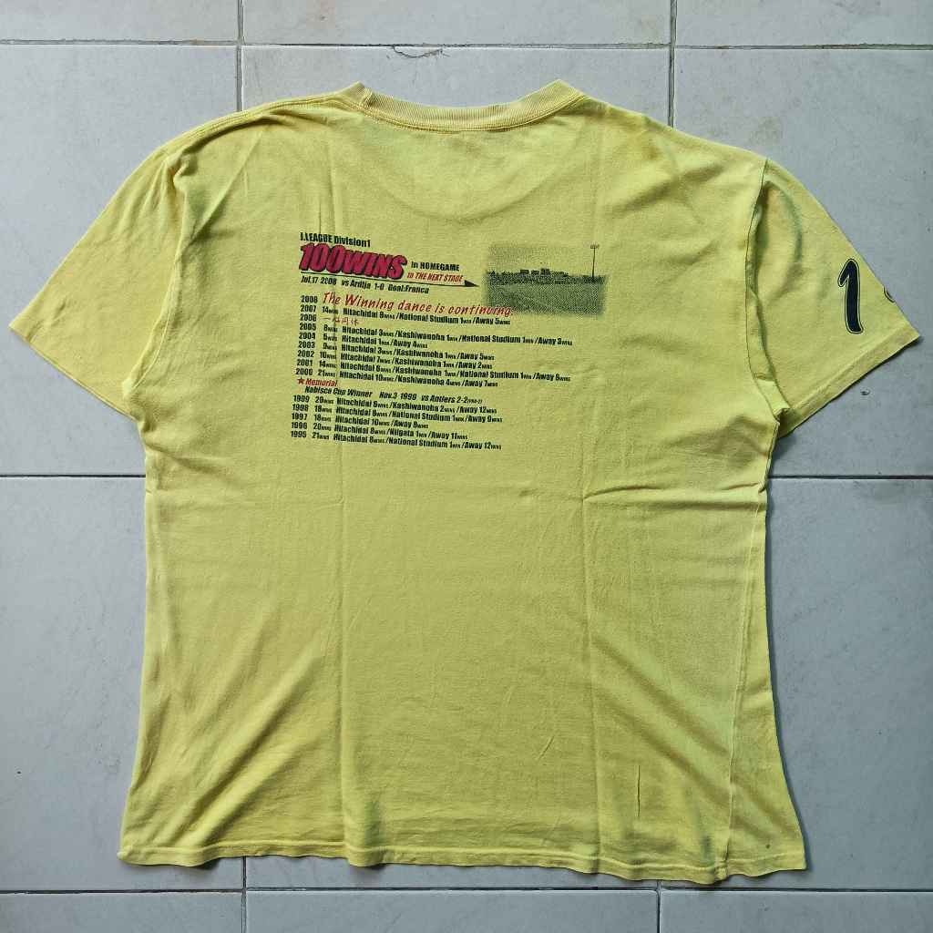 Kaos Vintage Club Bola Jepang Kashiwa Reysol Special 100 Wins