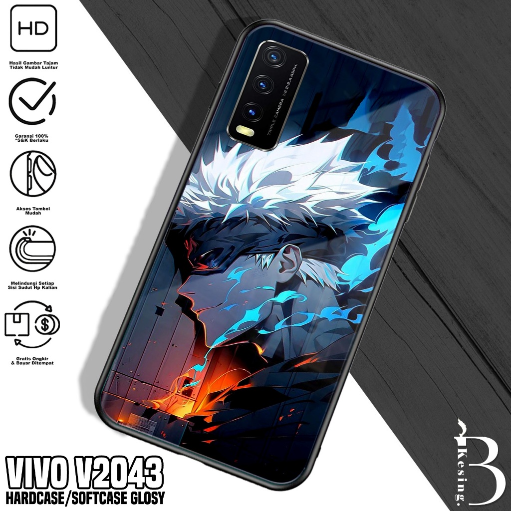 Case VIVO V2043 / Y20 2021 - Casing Hp VIVO V2043 / Y20 2021 Motif Gojo Satoru - Silikon Hp VIVO V20