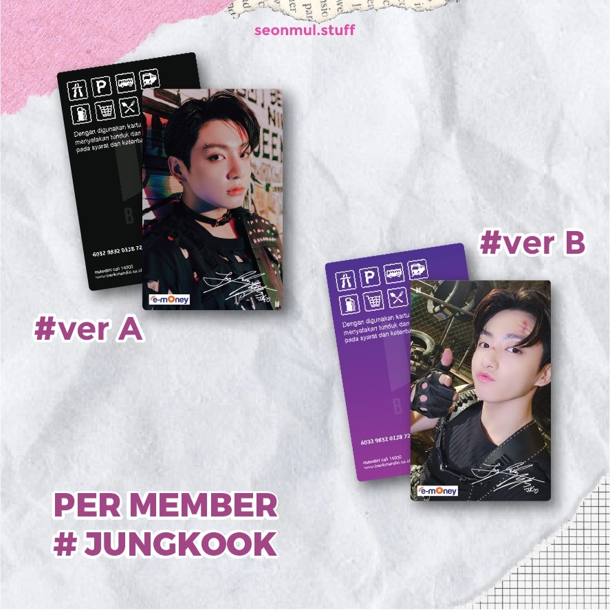 READY STOCK EMONEY JUNGKOOK BTS SEASON GREETING 2022 / SG22 / FLAZZ / BRIZZI / TAPCASH