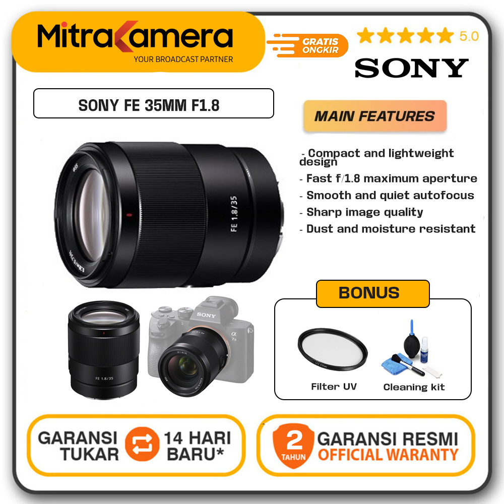 Sony FE 35mm f1.8 Lens / Lensa Sony 35 mm / Sony 35mm