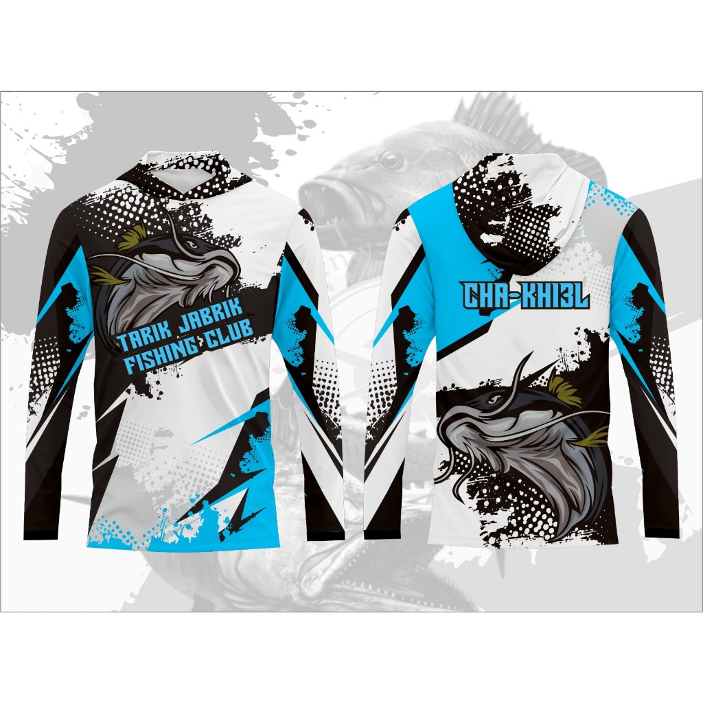 JERSEY BAJU MANCING IKAN LELE FREENAMA DEPAN DAN BELAKANG