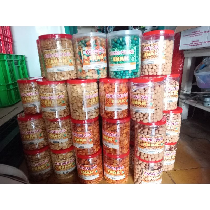 

Kacang koro toples 500ml/250GR - Koro original - Koro balado -gurih