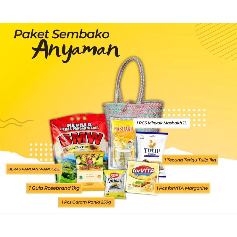 

Paket Sembako anyaman