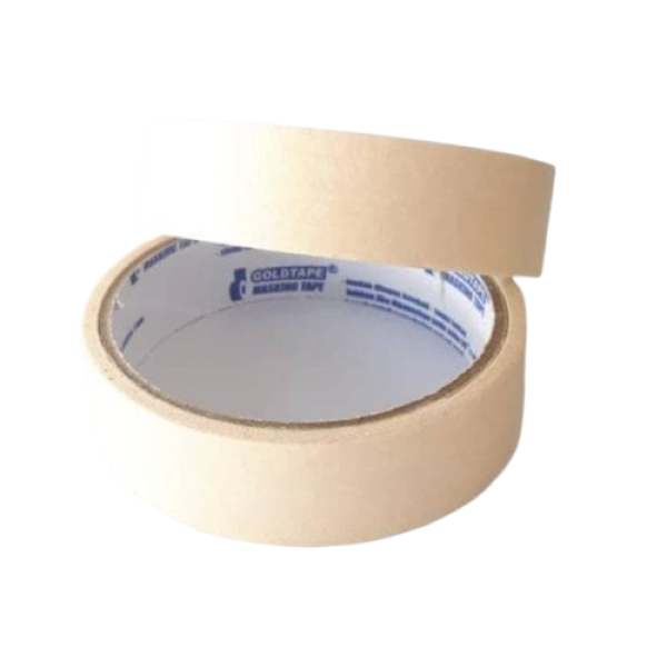 

Selotip Isolasi Kertas Masking Tape - Gold Tape 1 inch / 24 mm MURAH