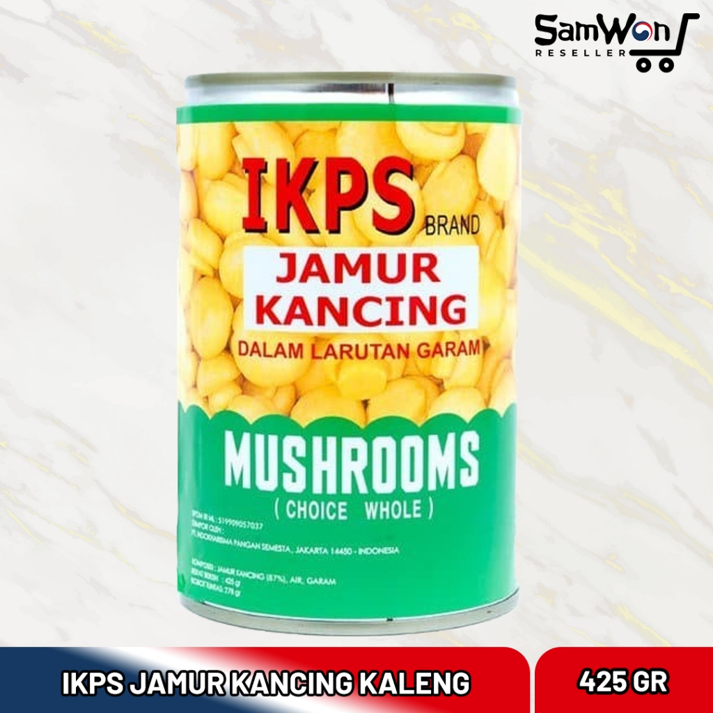 

IKPS Jamur Kancing Kaleng 425gr - Mushroom In Can Siap Saji