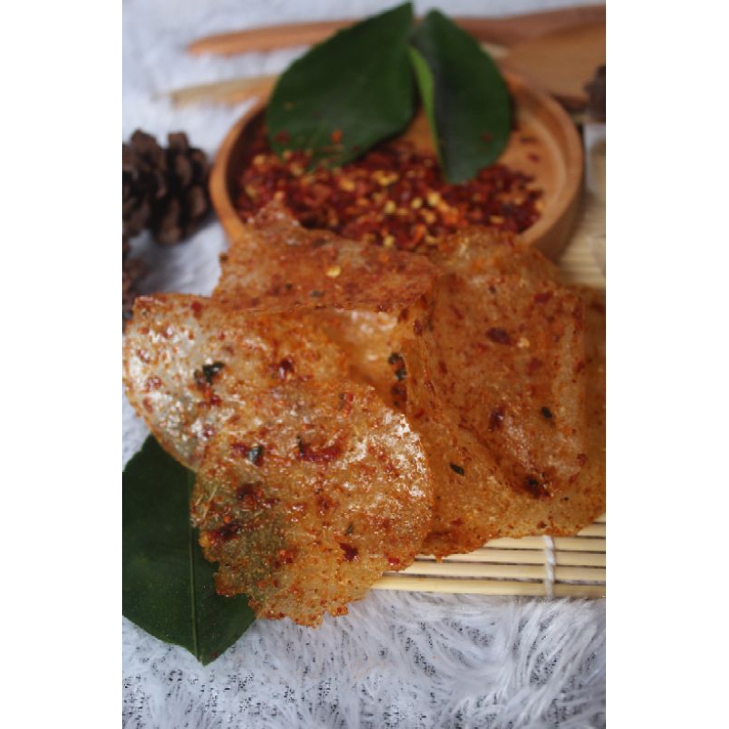 

1KG KERIPIK KACA (KRIPCA) KRIUQU SNACK DAUN JERUK