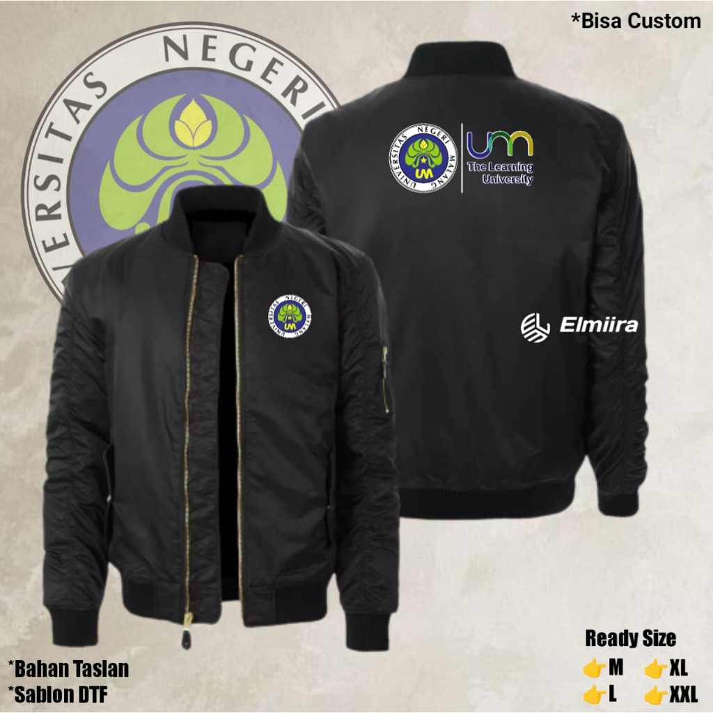 Jaket UNIVERSITAS NEGERI MALANG Bomber