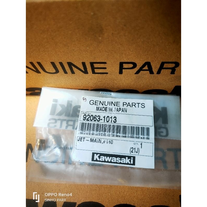 MAIN JET KARBU PWL 26 NINJA R SS KISS UKURAN 135,138,140,142 ORIGINAL KAWASAKI