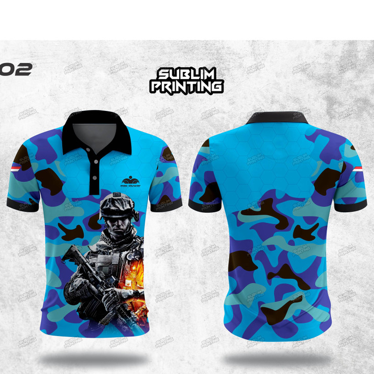 Atasan/polo shirt/baju berkerah/jersey printing