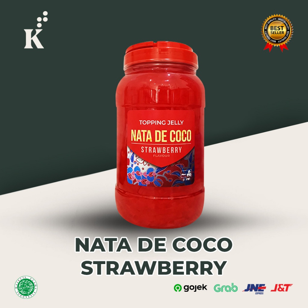 

Nata De Coco STRAWBERRY 3,3 kg Itpin Topping Chatime