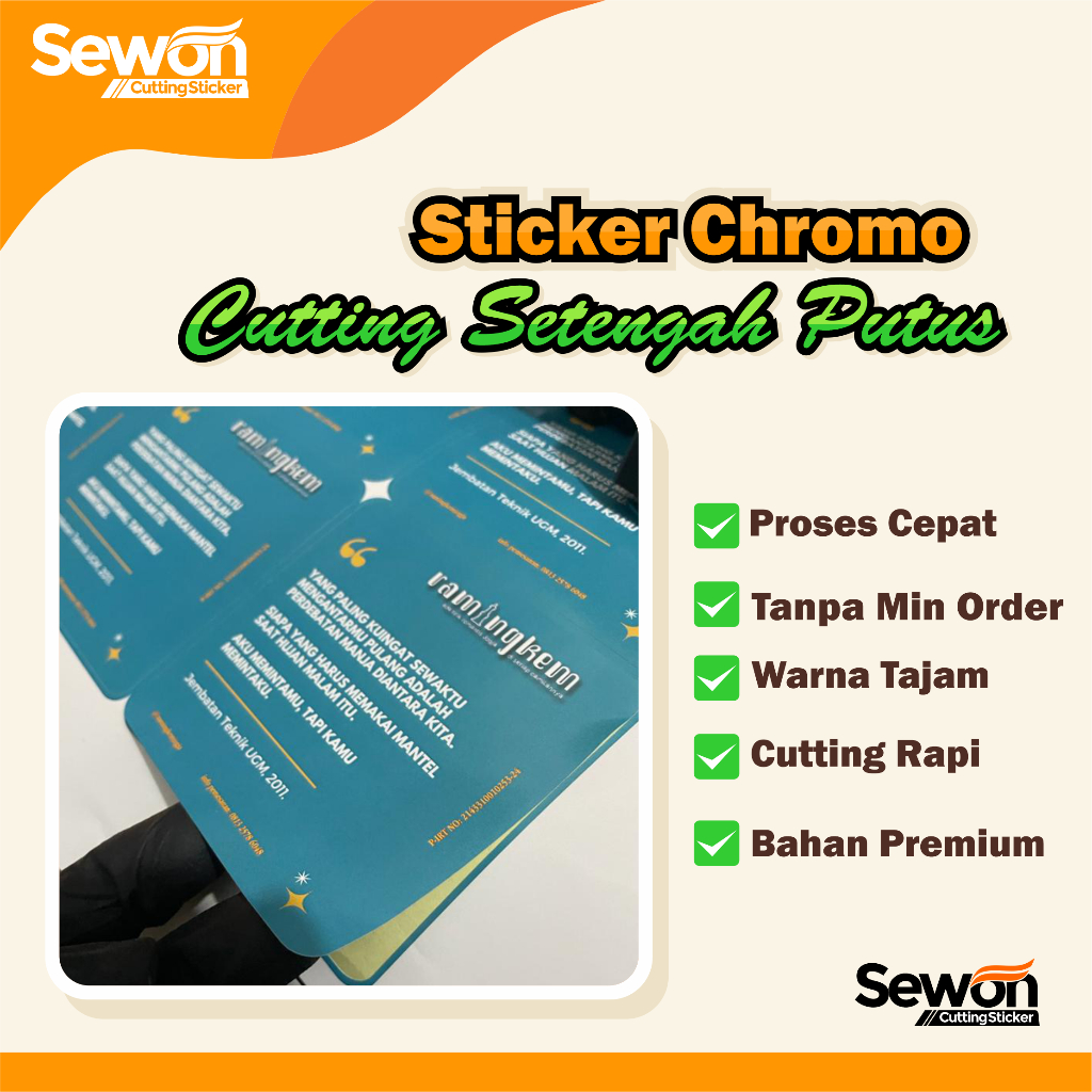 

Sticker Label Murah Berkualitas | Sticker Kue | Sticker Salad | Sticker Sambal